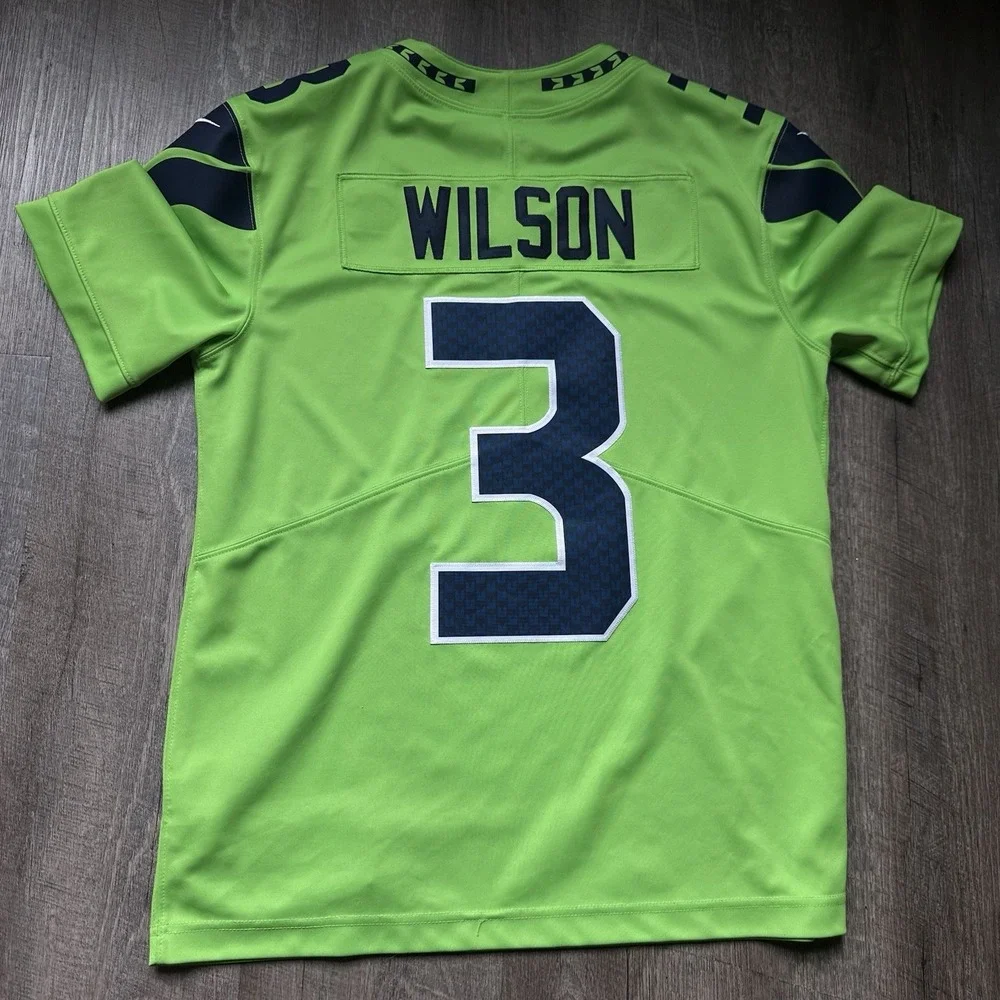 NWT Nike Vapor Seattle Seahawks #3 Russell Wilson NFL Authentic Jersey‎ 40/M